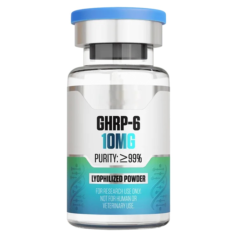 GHRP-6 (10 mg Vial) 10 mg vial of lyophilized research peptide