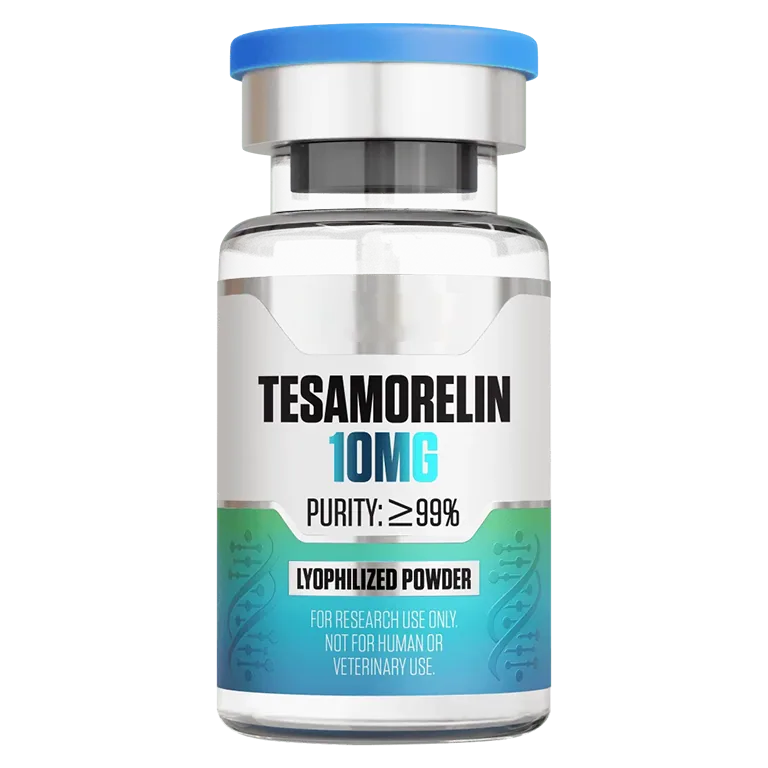 Tesamorelin (10 mg Vial) 10 mg vial of lyophilized research peptide